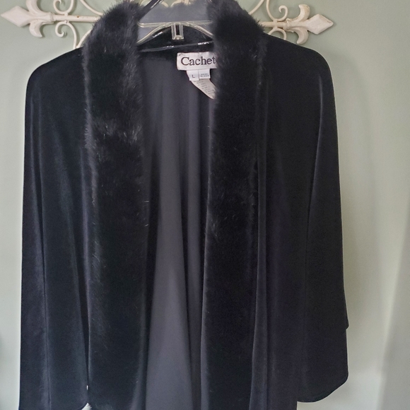 Velvet Shawl formal night out wedding - Picture 2 of 5